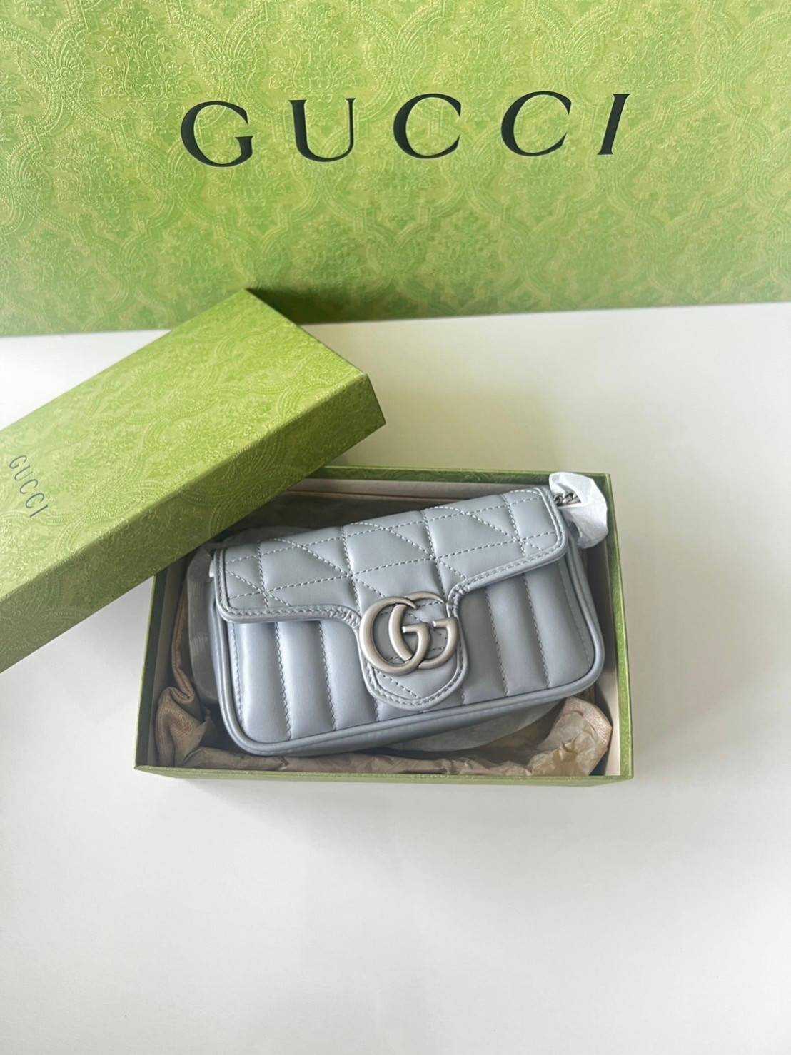 New Gucci Marmont  Supermini Size 6.5 x 4 x 2 นิ้ว  