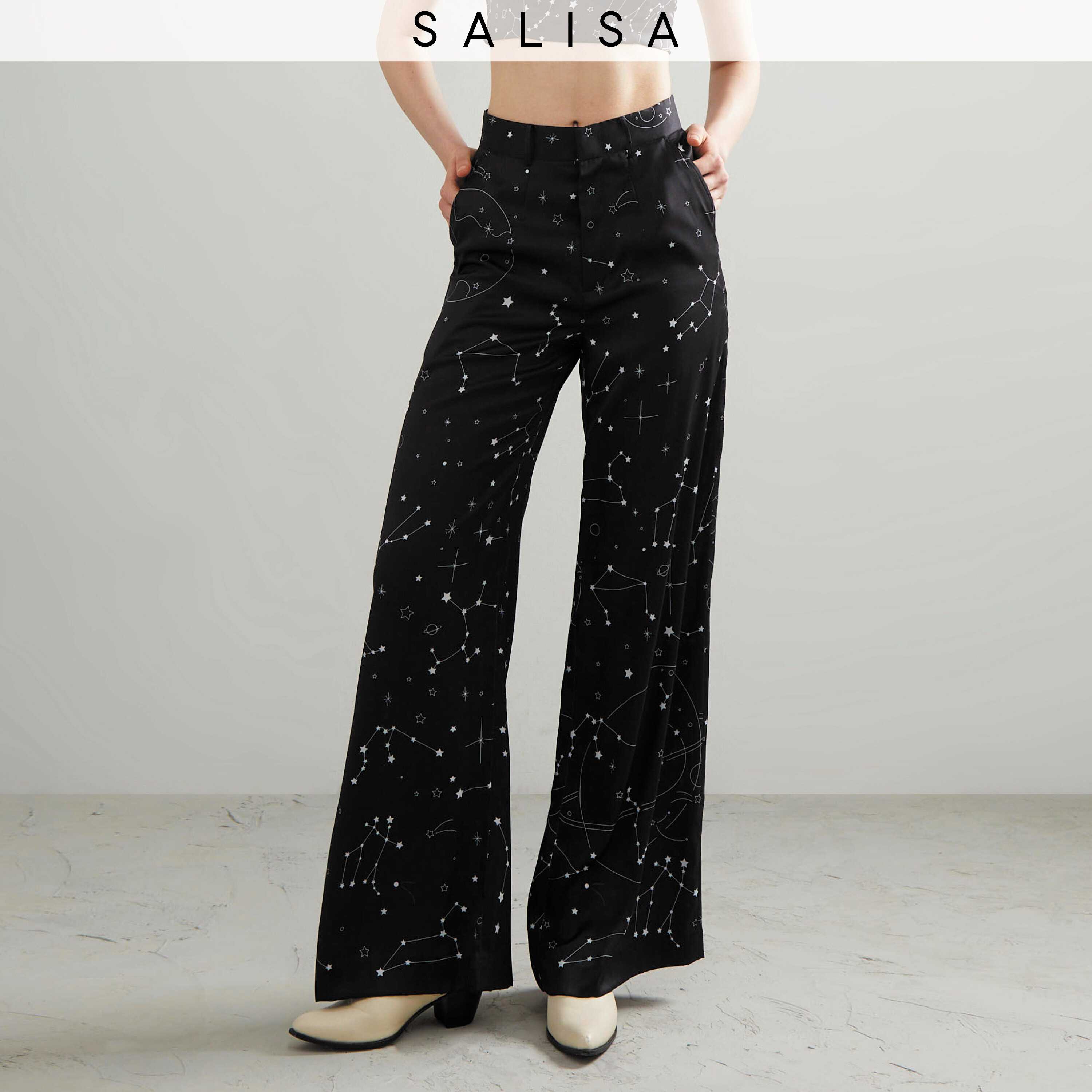 SALISA - PANTS Zodiac High Waist Wide-Leg