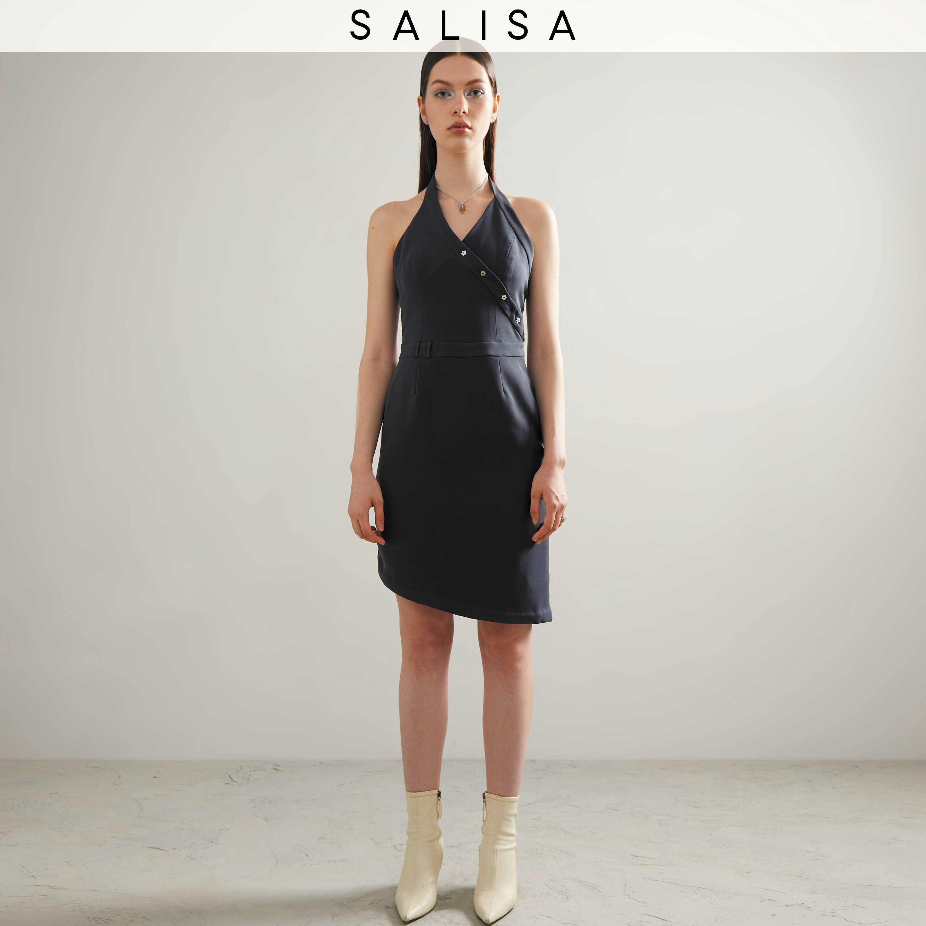SALISA - DRESS PF23 Dark Grey