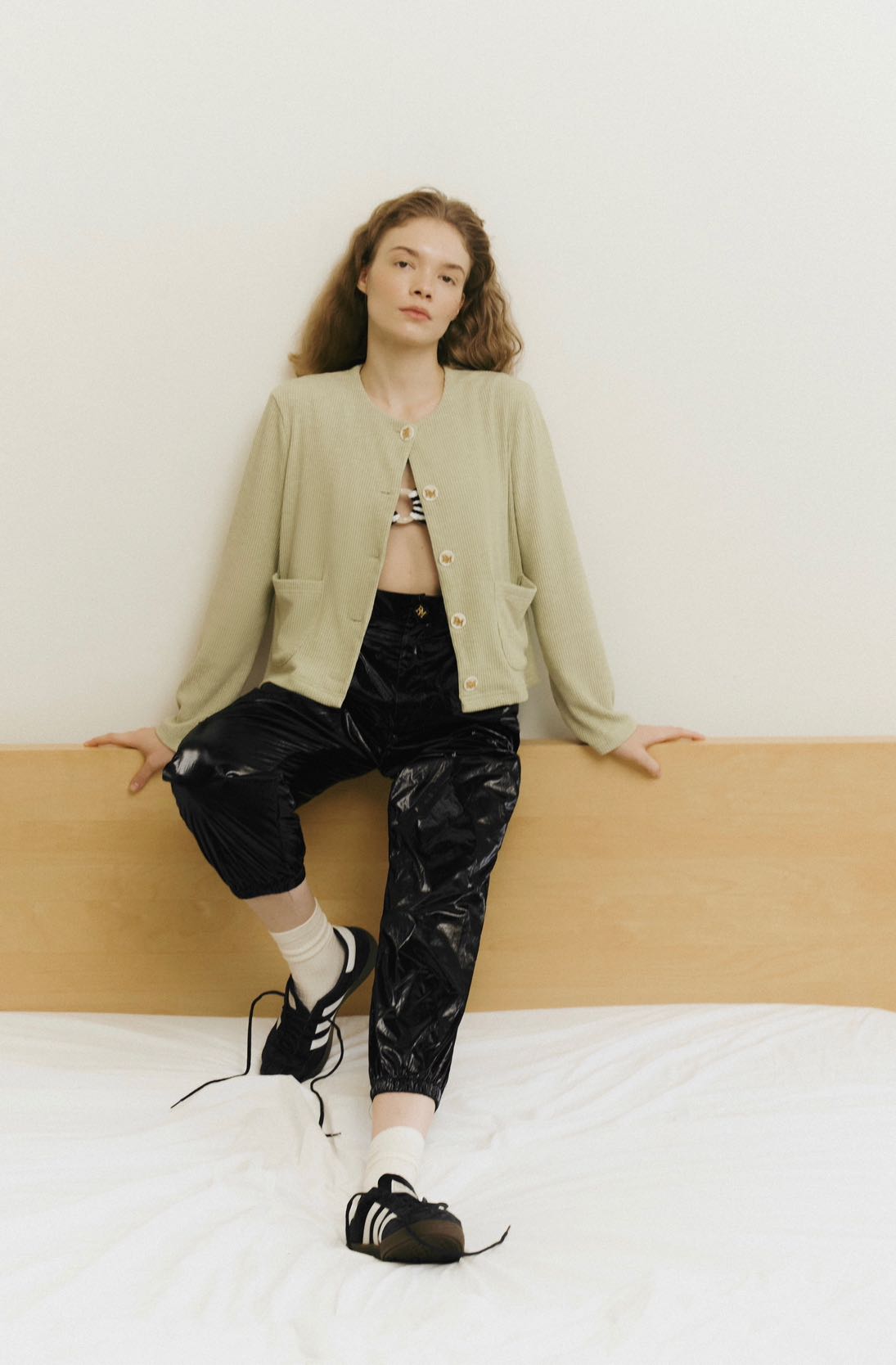 Rally RM Buttons Cardigan (Sage)
