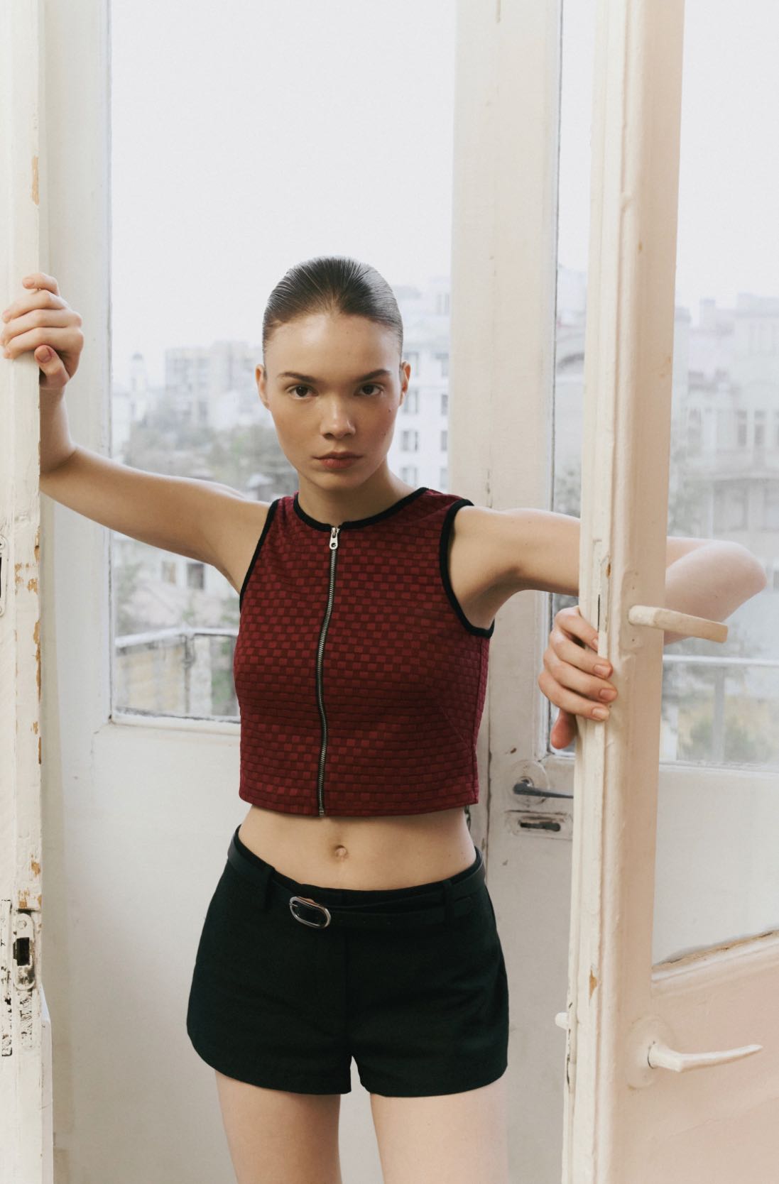 Rally Flash crop top (Red)