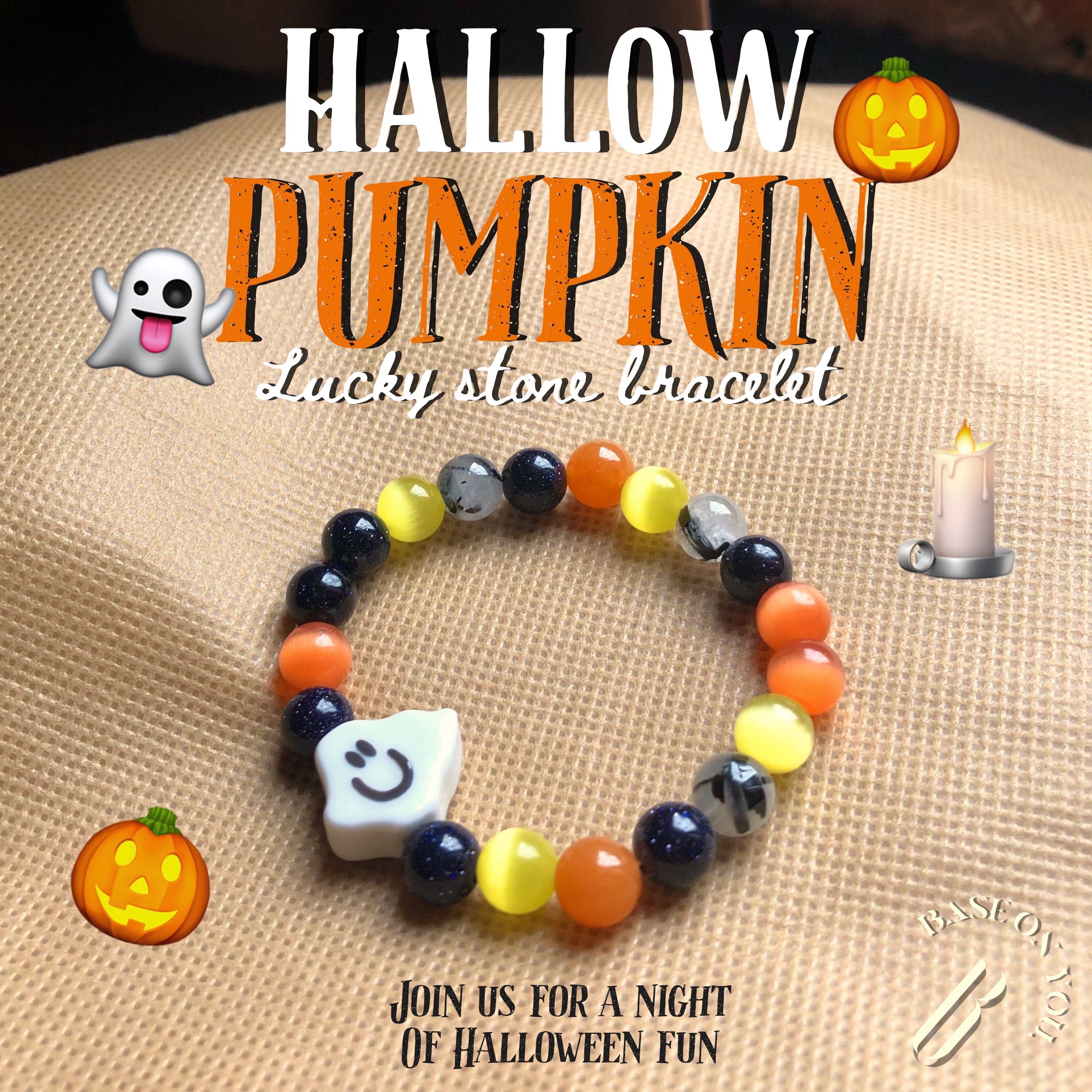 HALLOW PUMPKIN (Lucky stone bracelet) - BASE ON YOU