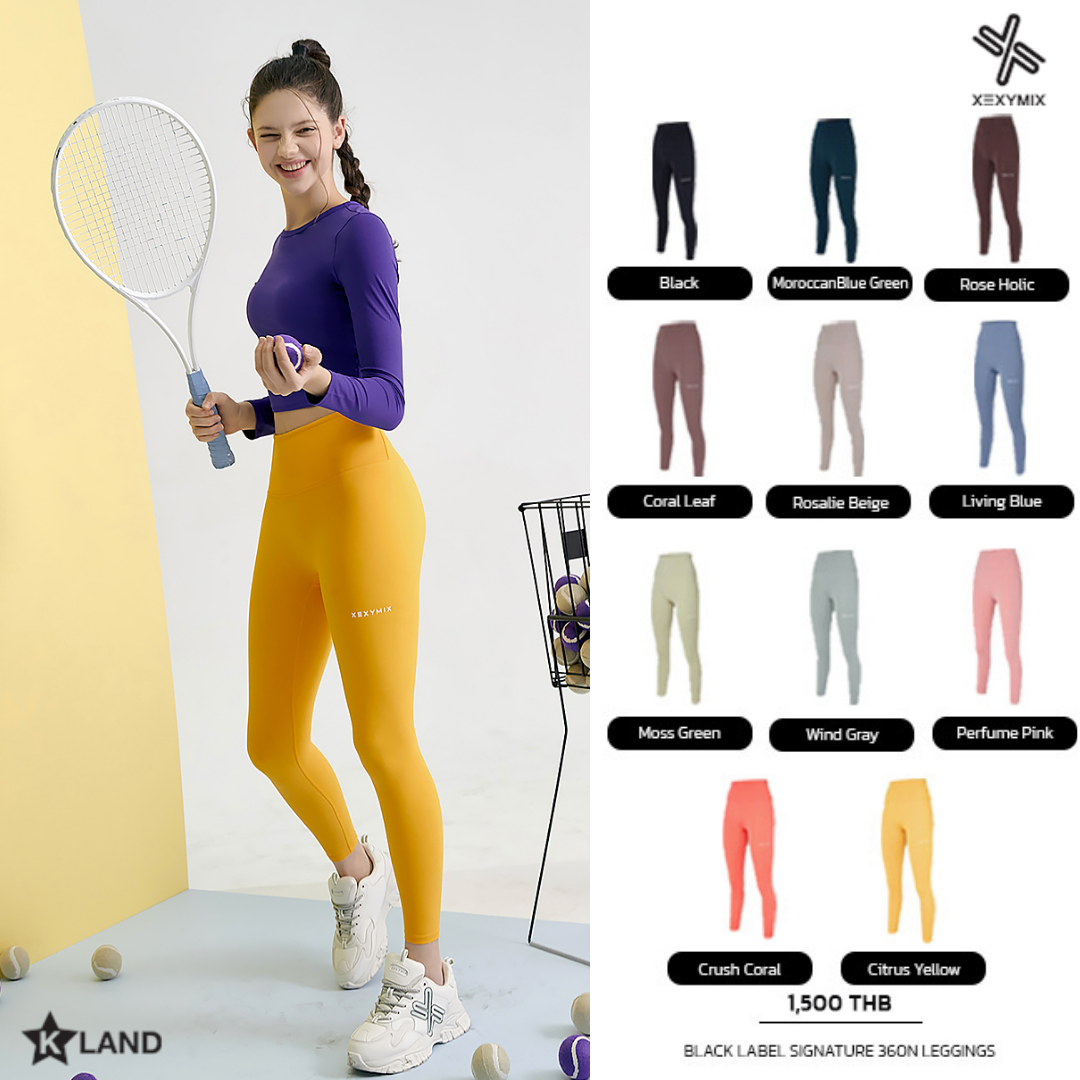 XEXYMIX Black Label Signature 360N Leggings เลกกิ้งขายาวออกกำลังกาย (สี 01 - 08) XEX22LG9157W