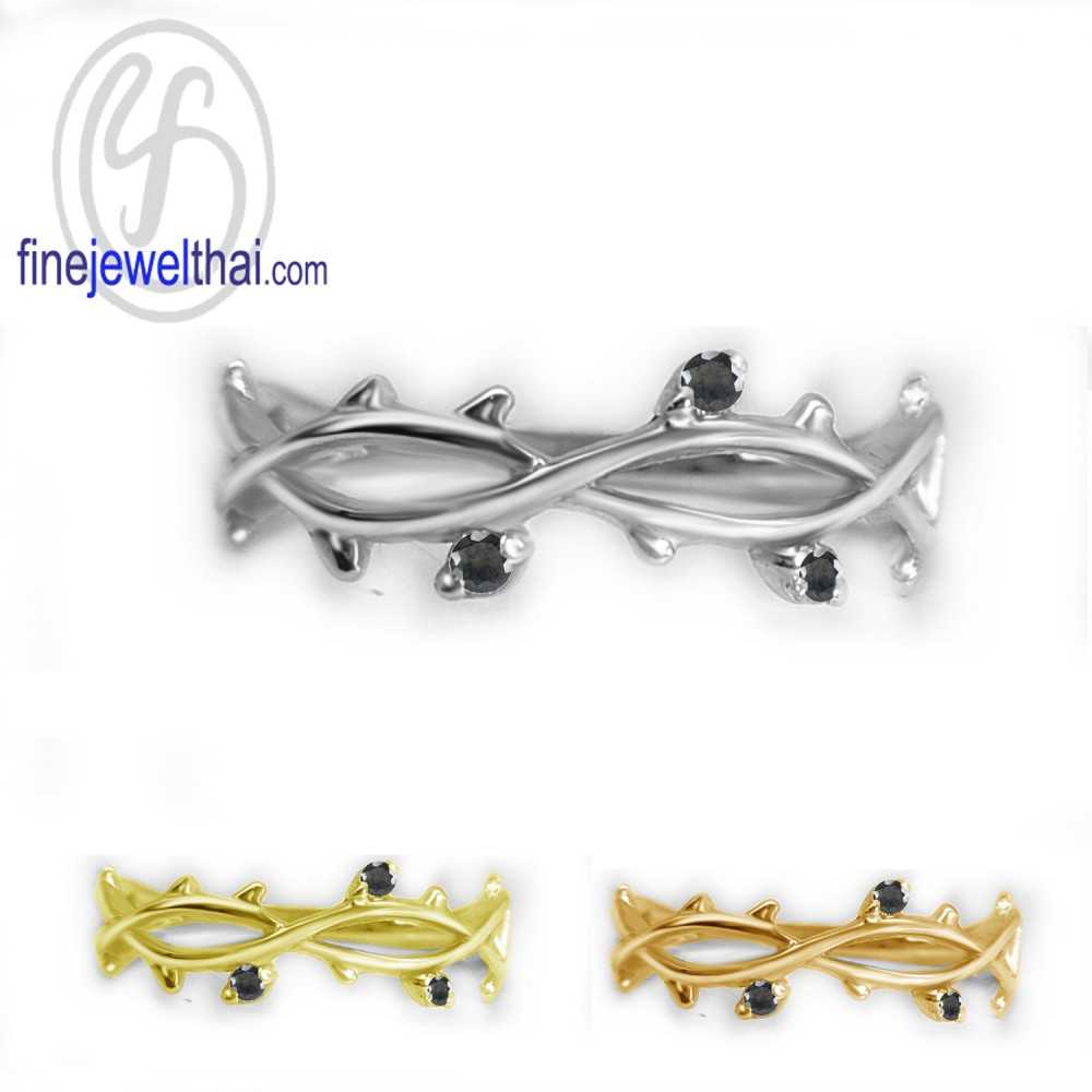 แหวนนิลแท้-แหวนเงินแท้925-แหวนพลอยแท้-Finejewelthai-R1374on