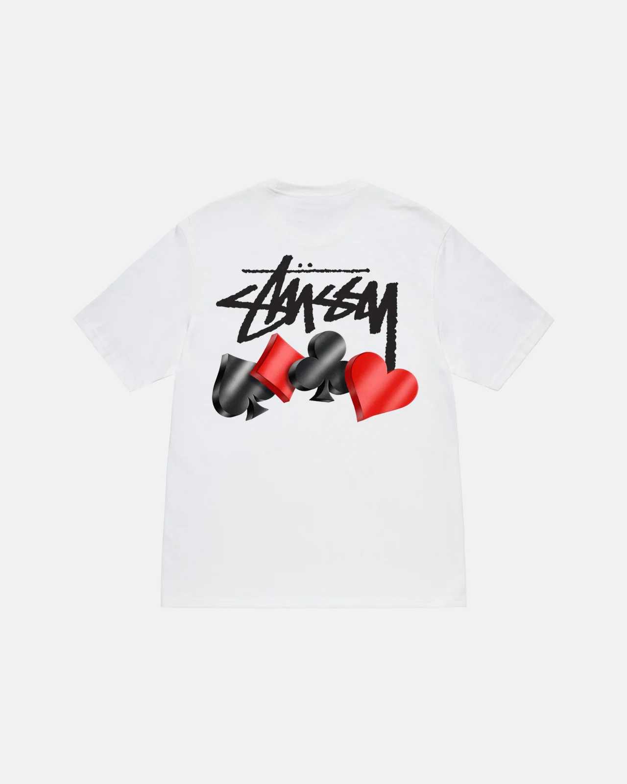 STUSSY SUITS TEE WHITE