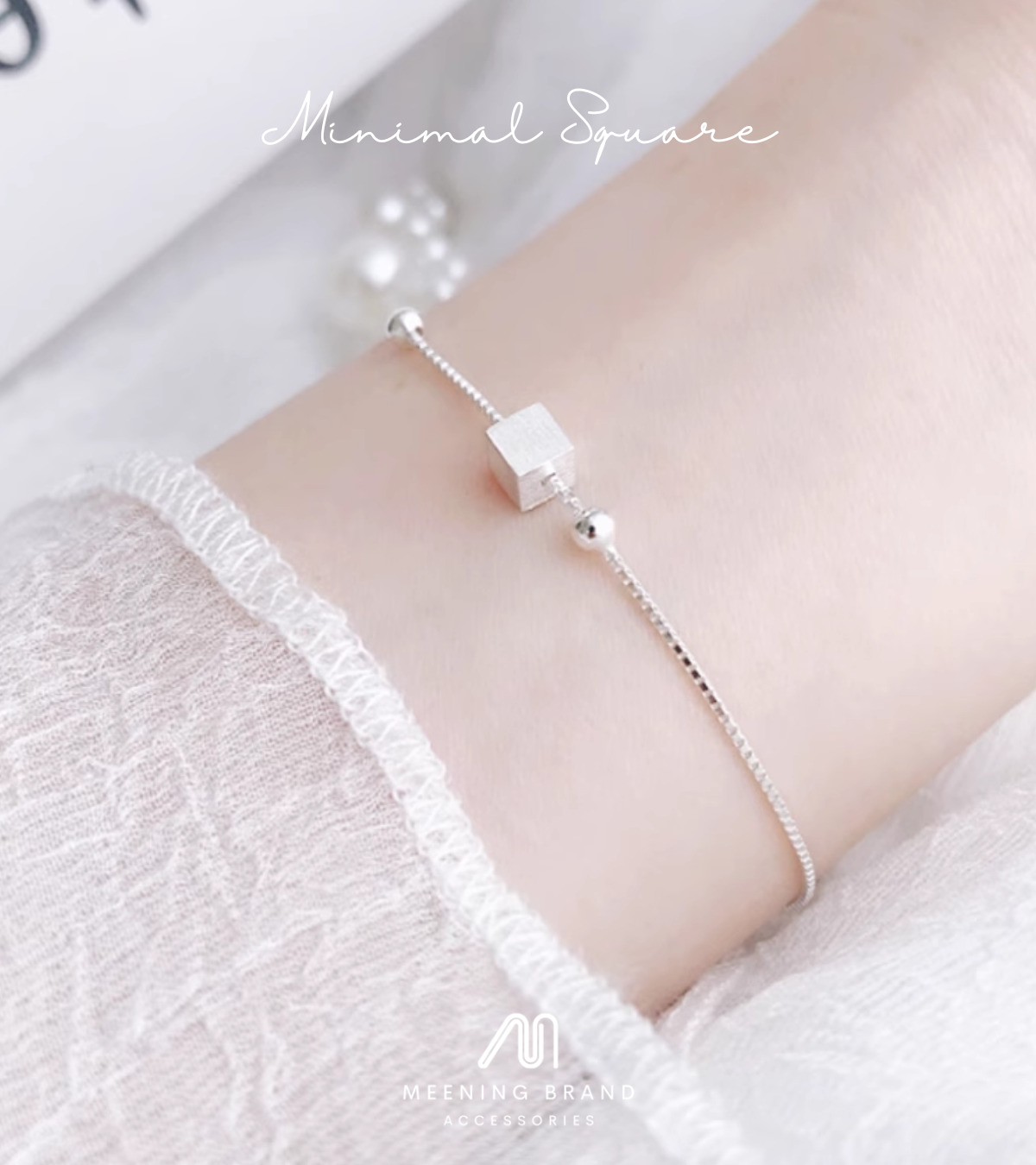 MeeningBrand ❥ สร้อยข้อมือ : SQUARE