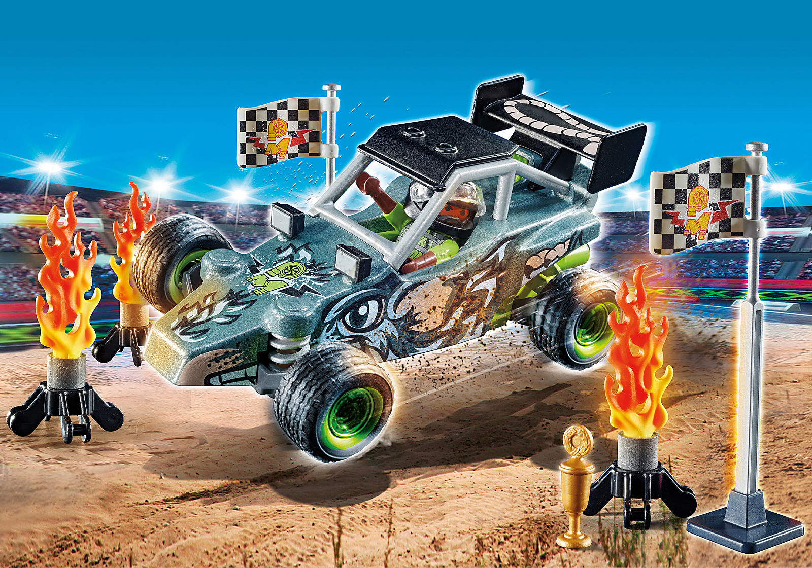 Playmobil 71044 Promo Pack Stuntshow Racer โปรโมแพ็ค นักแข่งรถสตั้นโชว์