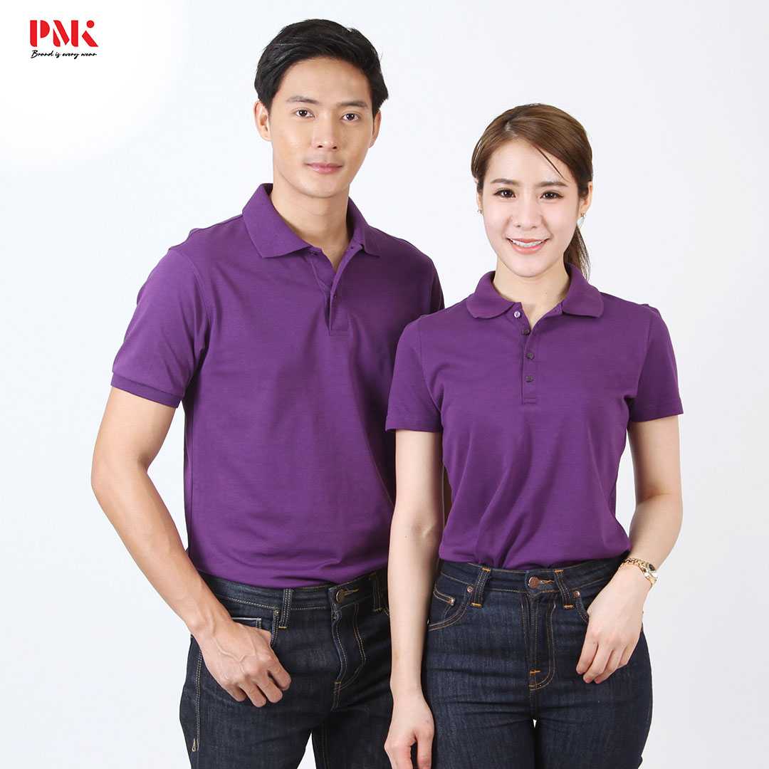 เสื้อโปโล CoolPlus Jersey CP007 สีม่วง