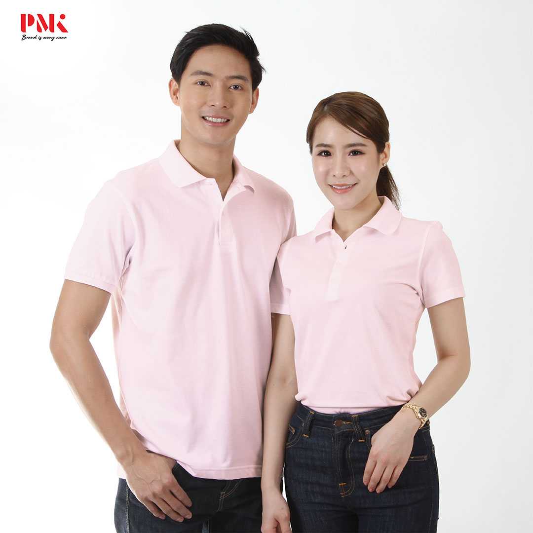 เสื้อโปโล CoolPlus Jersey CP013 สีชมพูอ่อน