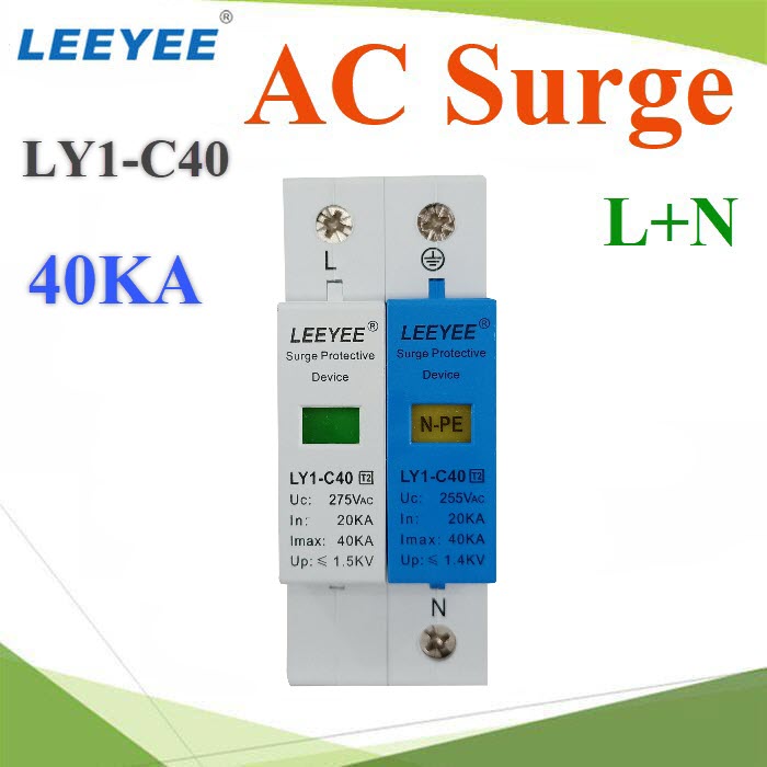 Surge AC กันฟ้าผ่า AC-Surge-LN-40KA Surge AC Protection