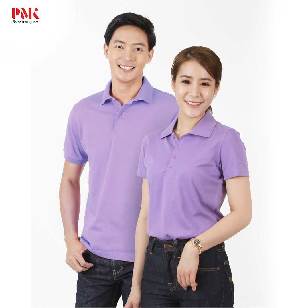 เสื้อโปโล CoolPlus Jersey CP018 สีม่วง