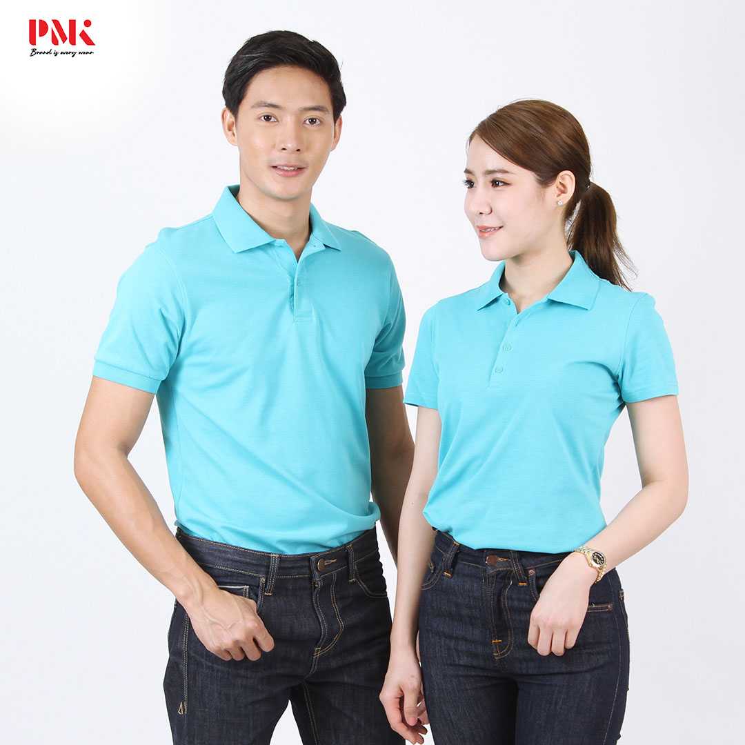 เสื้อโปโล CoolPlus Jersey CP031 สีเขียวน้ำทะเล