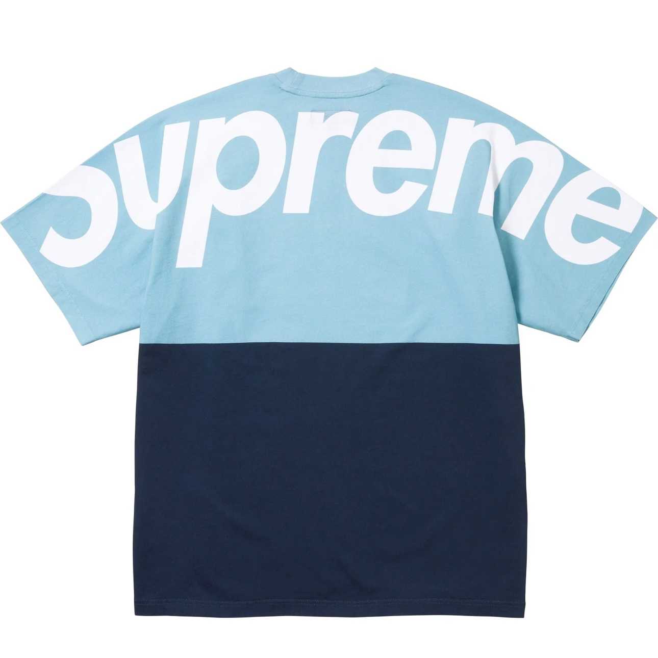 Supreme Split S/S Top Tee Blue
