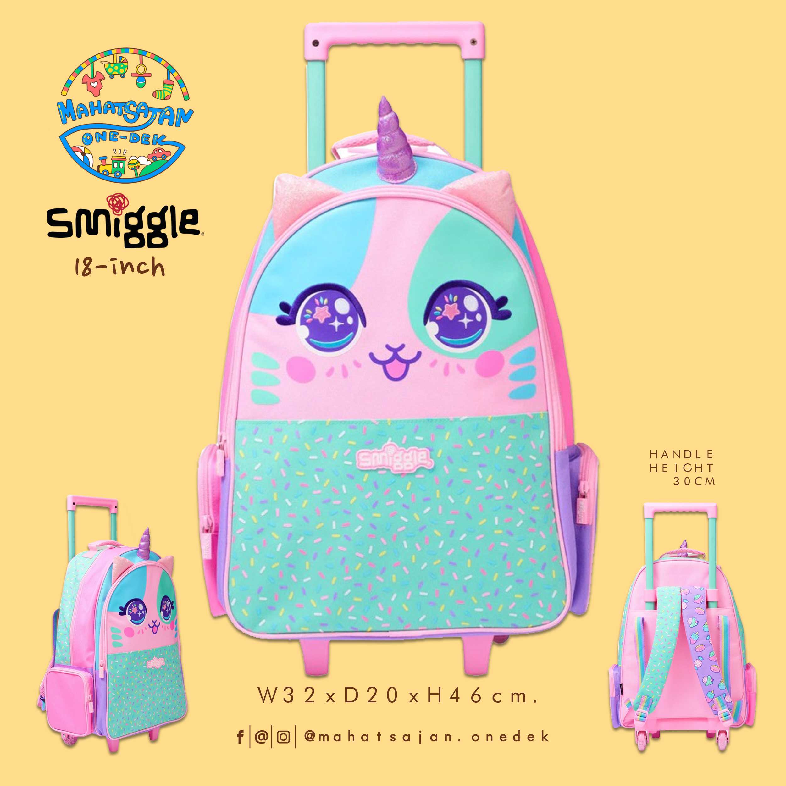 Best Budz Trolley Backpack with Light Up Wheels 18”  กระเป๋าลาก พร้อมเป้ในตัว 18 นิ้ว