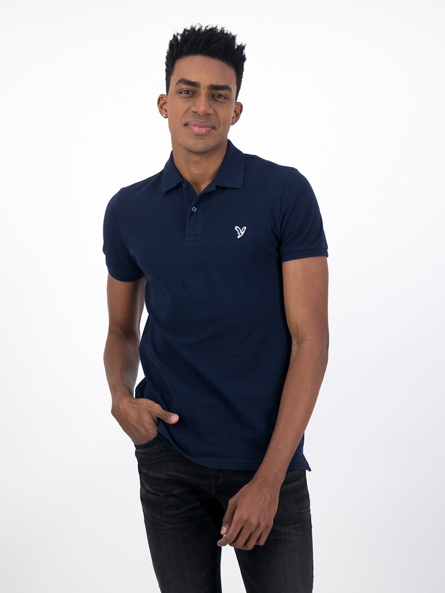 เสื้อโปโล ผู้ชาย SLIM FIT SOLID FLEX POLO W/ NEW ICON - INTL ( 018-9146-410 )