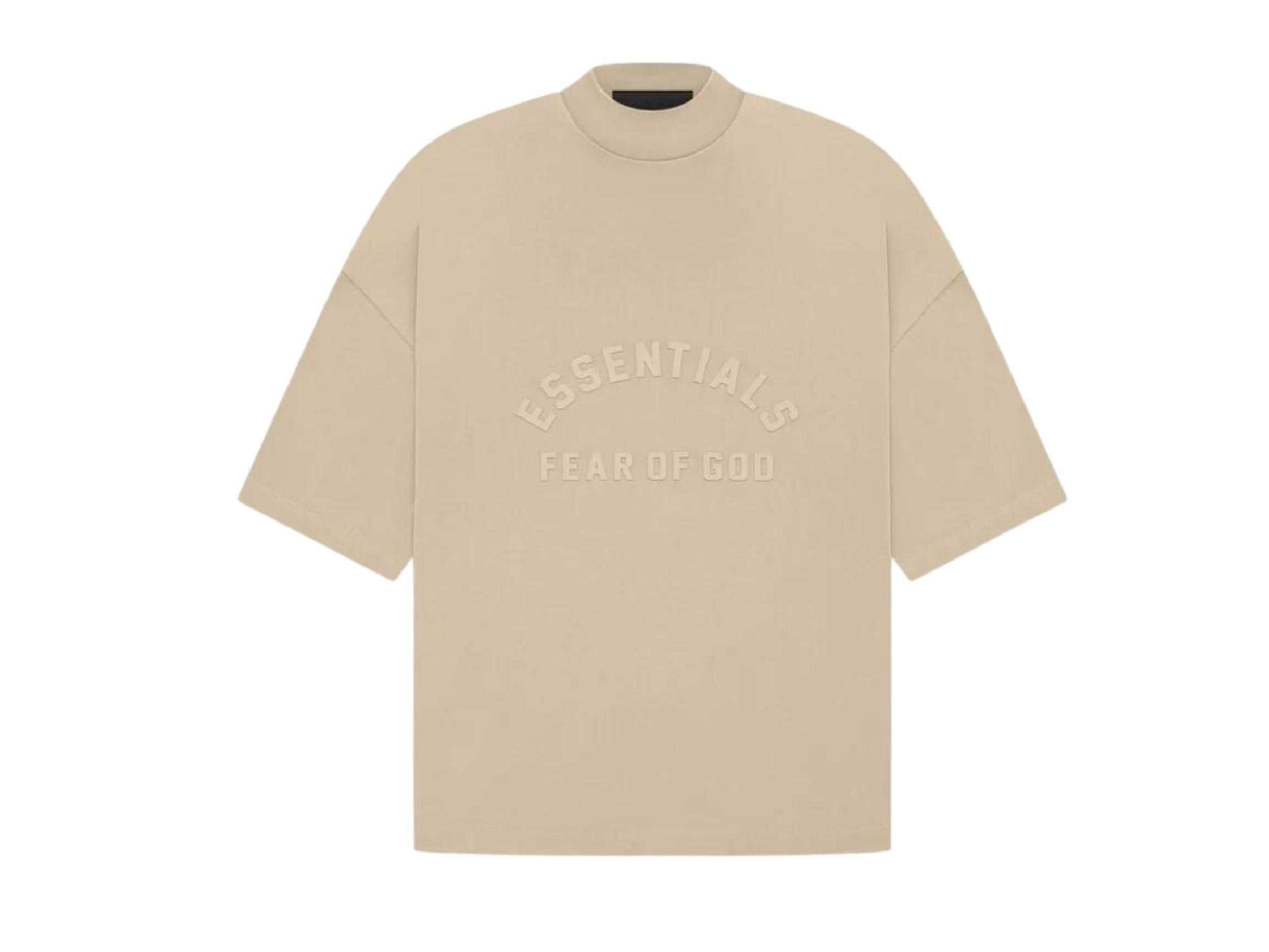 Essentials Fear Of God T-Shirt (DUSTY BEIGE)(CREAM FRONT)