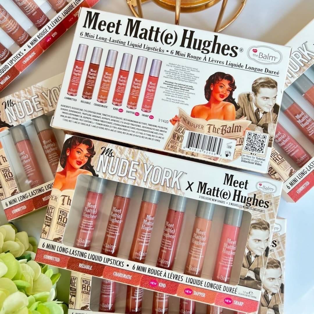 The Balm Meet Matte Hughes Nude Lipstick Set มี 2 set ให้เลือก