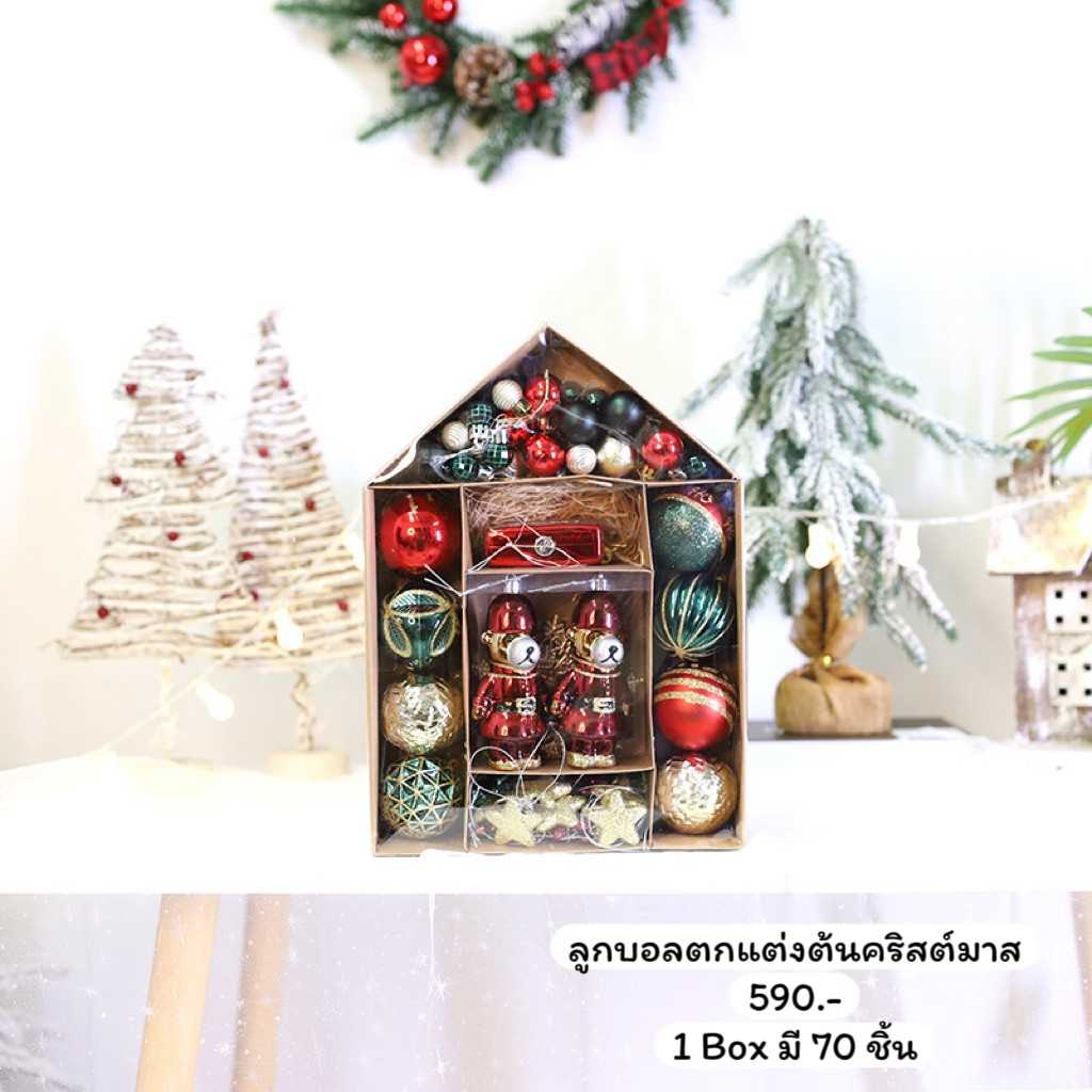 Box set ลูกบอลตกแต่งสุดคิ้วววท์🎈🎄🎅 Twinnies Decor