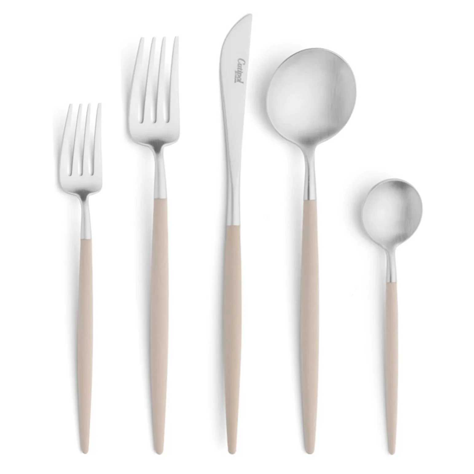 CUTIPOL GOA Collection Set of 5, Flat ware, Ivory