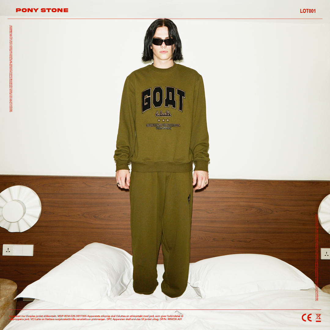 GOAT Embroidery Fleece sweatpants