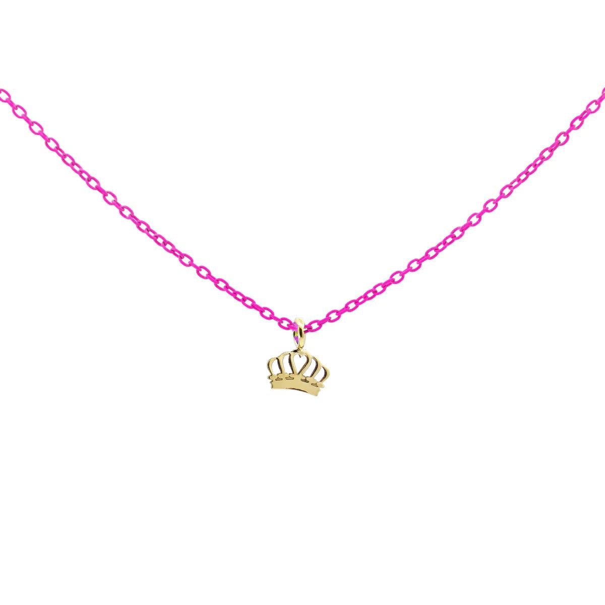 NECKLACE - Choker Crown Charm