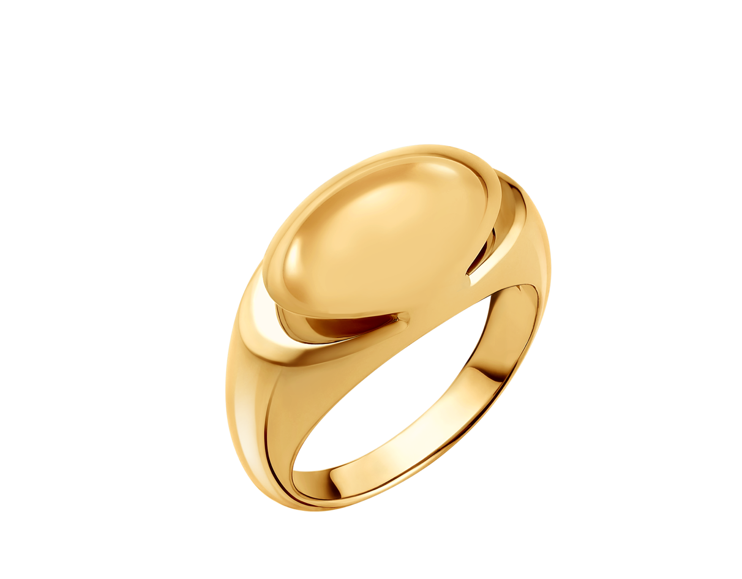 Bvlgari Cabochon Ring Yellow Gold