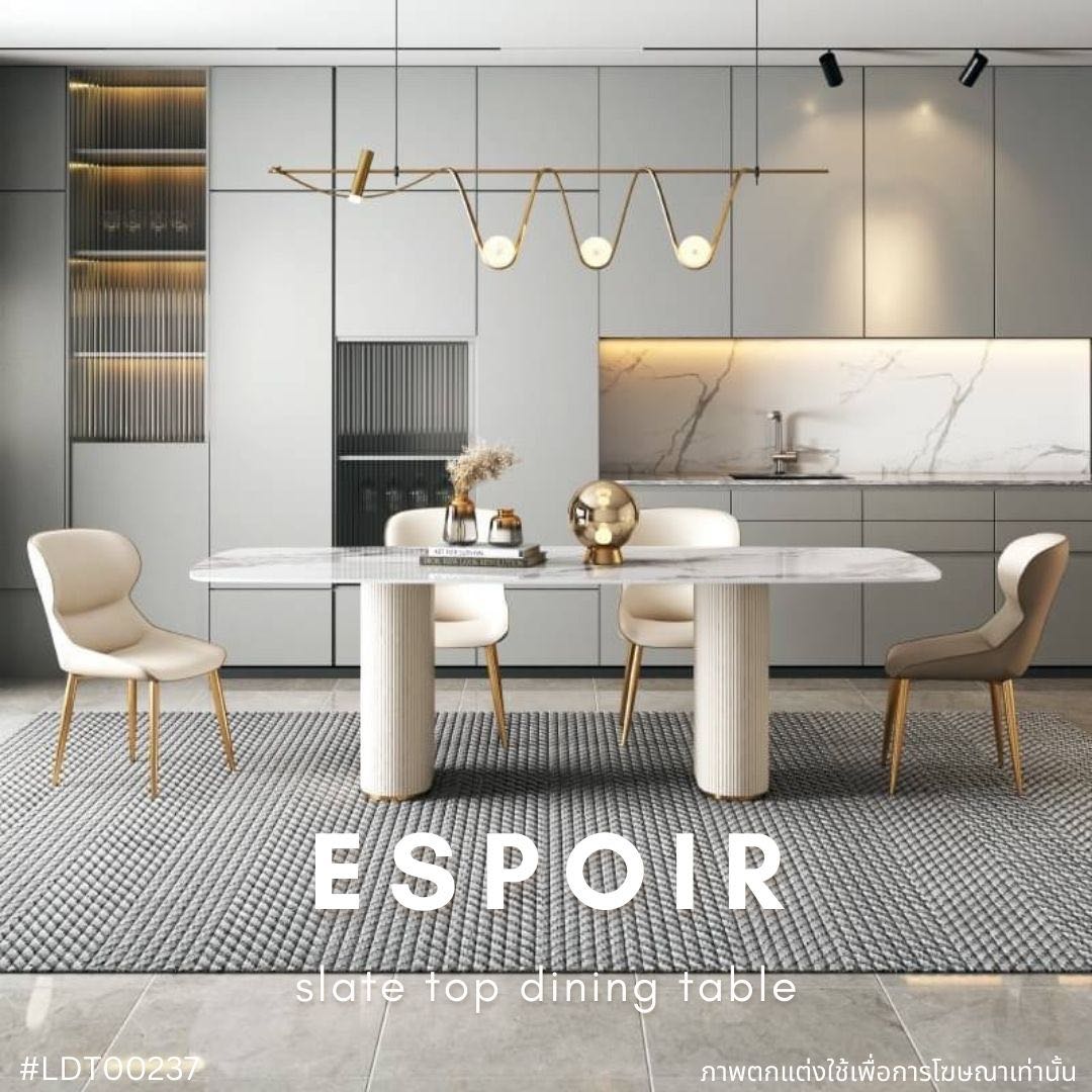 ESPOIR slate top dining table  