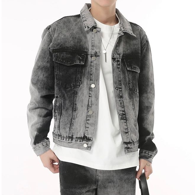 Smoke double set Jeans (เสื้อ+กางเกง)