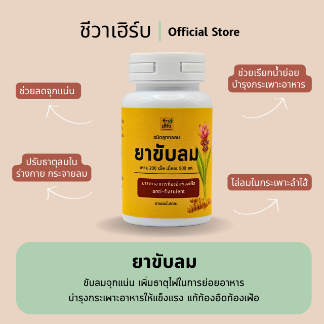 ยาขับลม ชนิดลูกกลอน