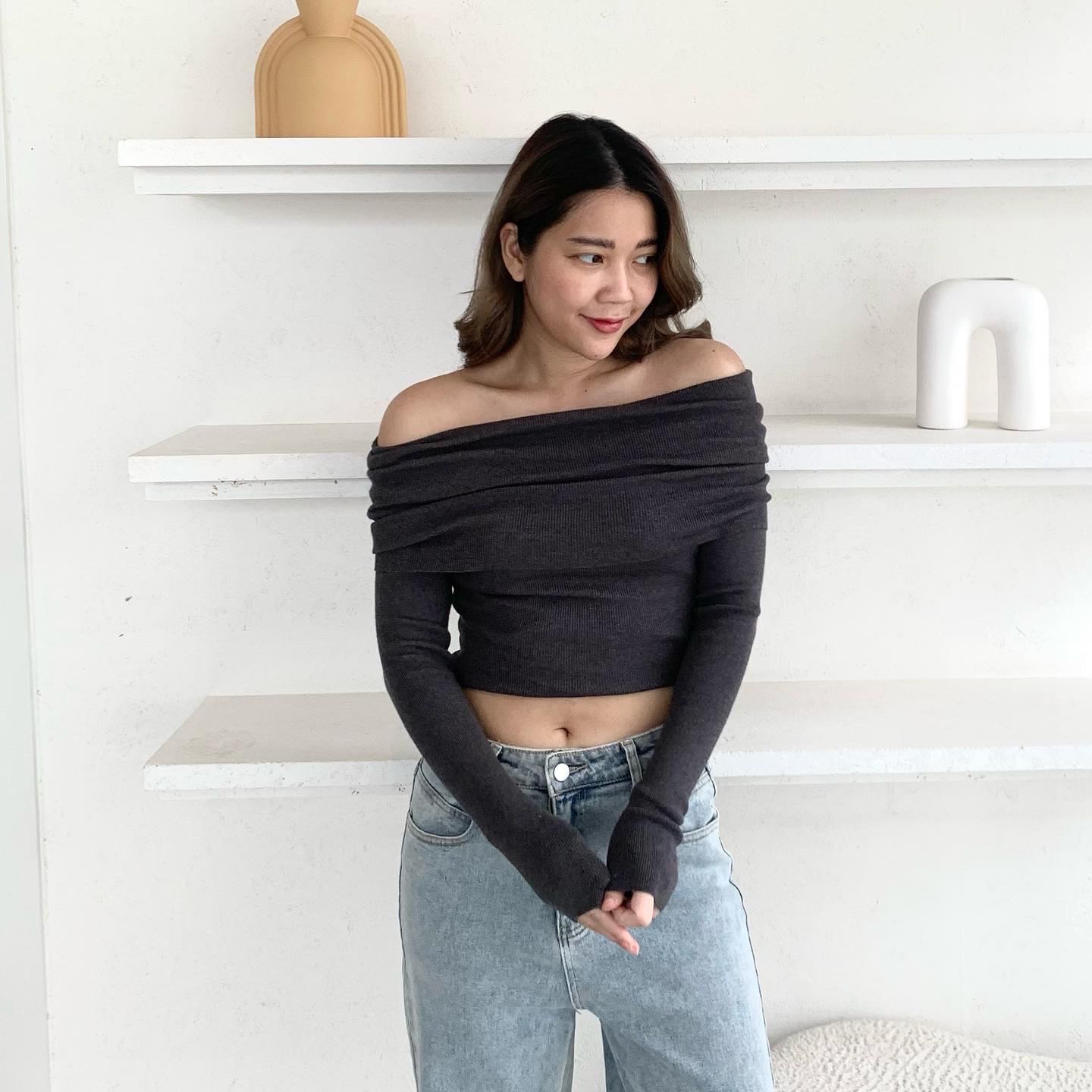 HOF - Lover knitted blouse #M215 📌สินค้าพร้อมส่งจากไทย