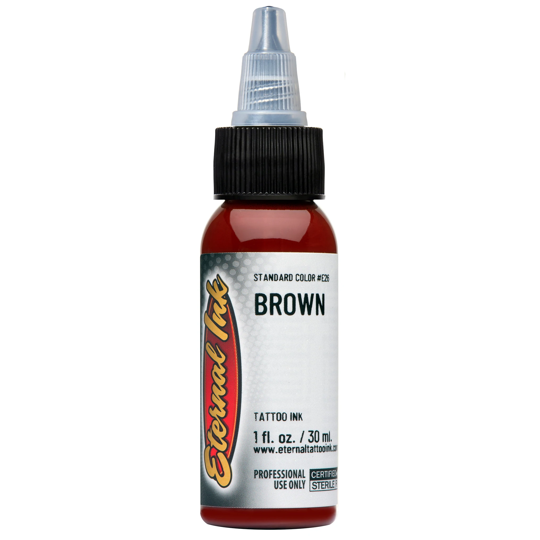 สีหมึกสัก Eternal Ink Tattoo หมึกสักคุณภาพ หมึกสักผิว สีสำหรับงานสัก Brown