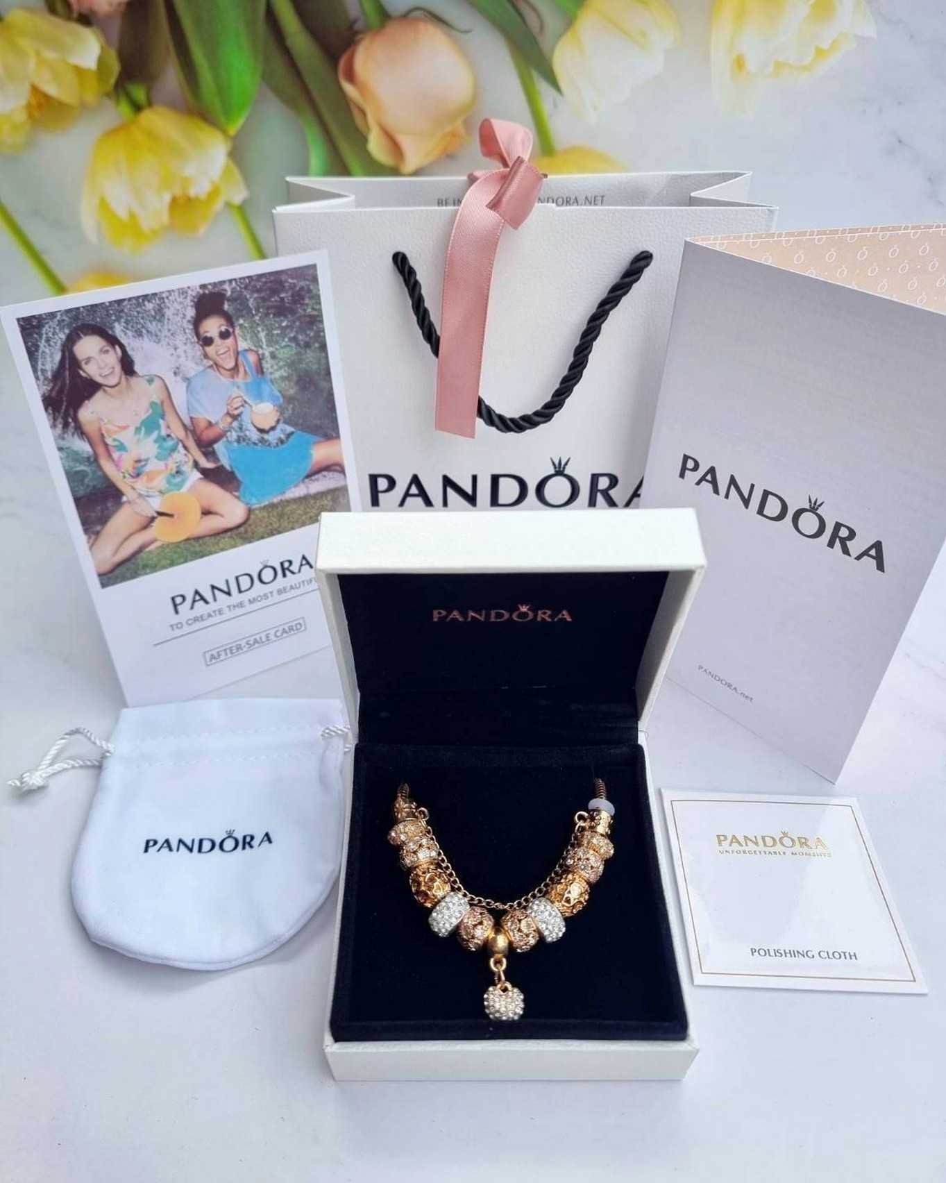 🤟สร้อยข้อมือ Pandora หัวใจ💛