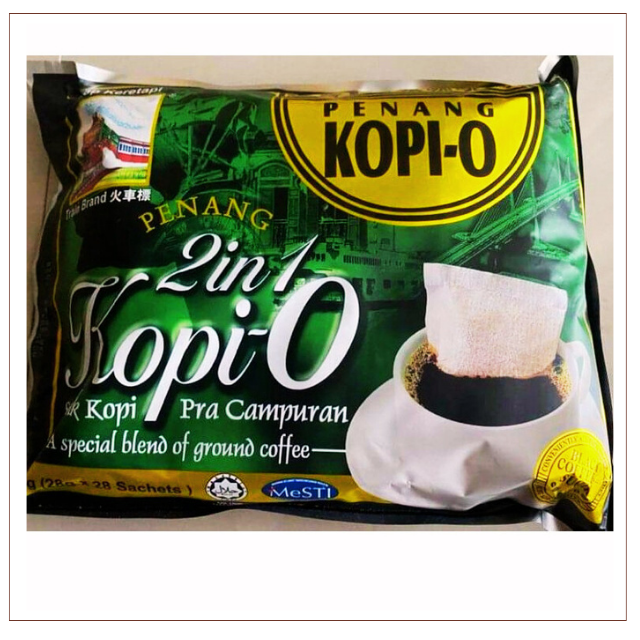 โอเลี้ยงสำเร็จรูป  2 in 1 Kopi-O  กลมกล่อม กลิ่นหอมเม็ดกาแฟ