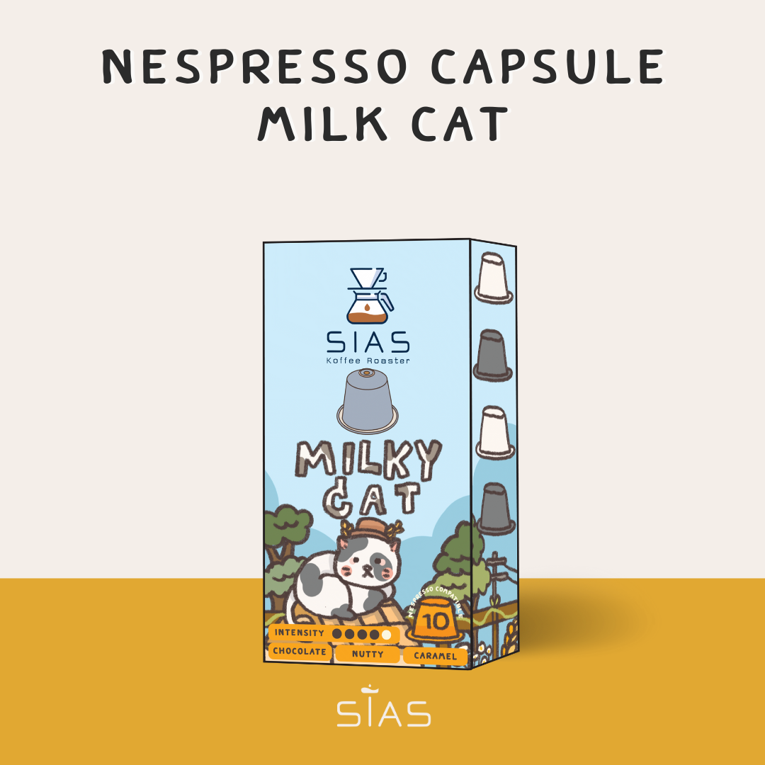 กาแฟแคปซูล Nespresso Capsule Milk Cat By Sias Koffee Roaster