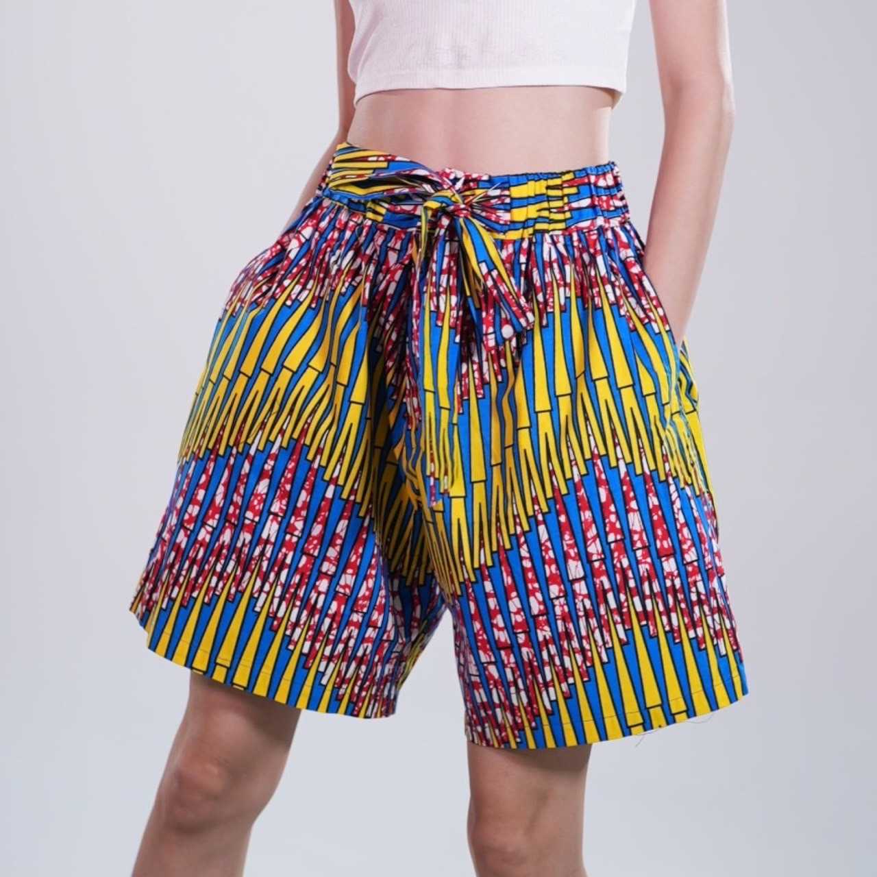 Ramu Pants  ขาสั้น   (สีเหลือง/แดง/น้ำเงิน)