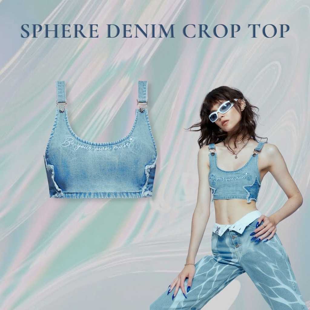 Merge Official - Sphere Denim Crop Top