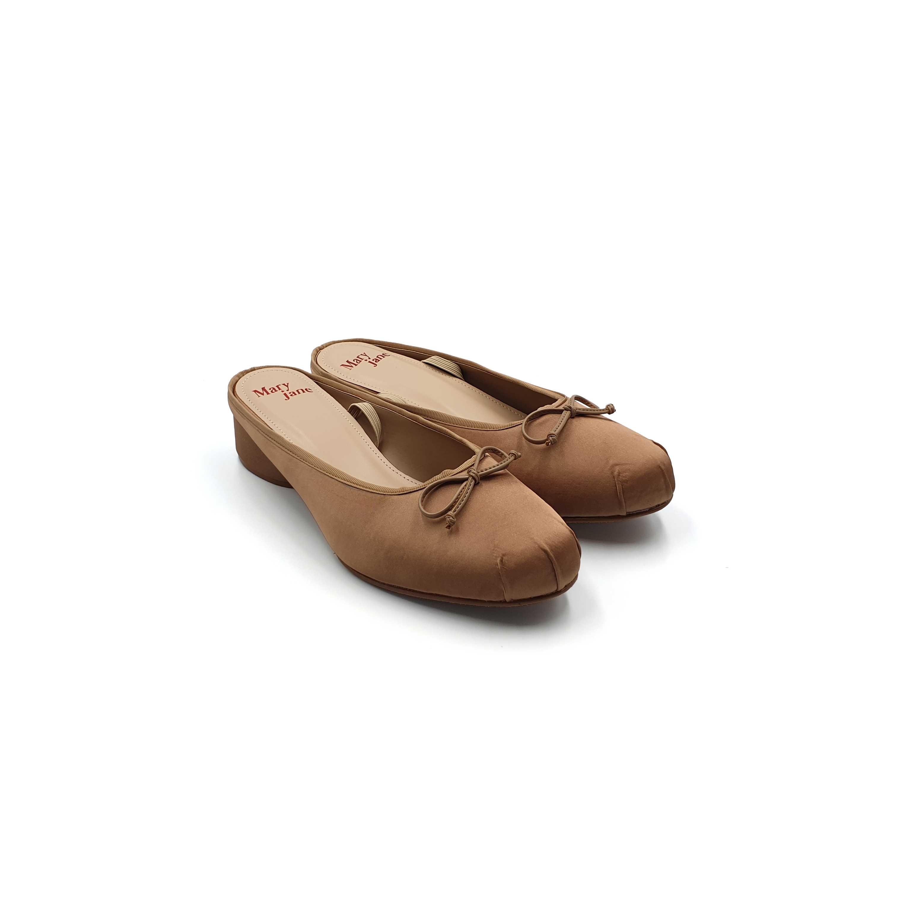 LORETTA BALLERINA MULES IN BEIGE