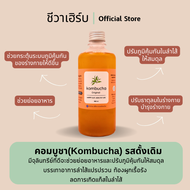 คอมบูชา(Kombucha) รสดั้งเดิม