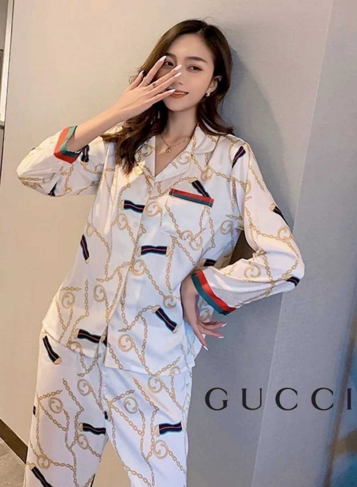🥼ชุดนอนGUCCI✨เสื้อ-กางเกง