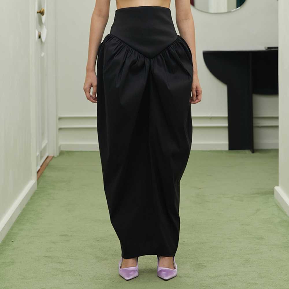 BLACKDOG BKK - AW2307 - Heart shape skirt - กระโปรงยาวเอวสูงทรงพอง