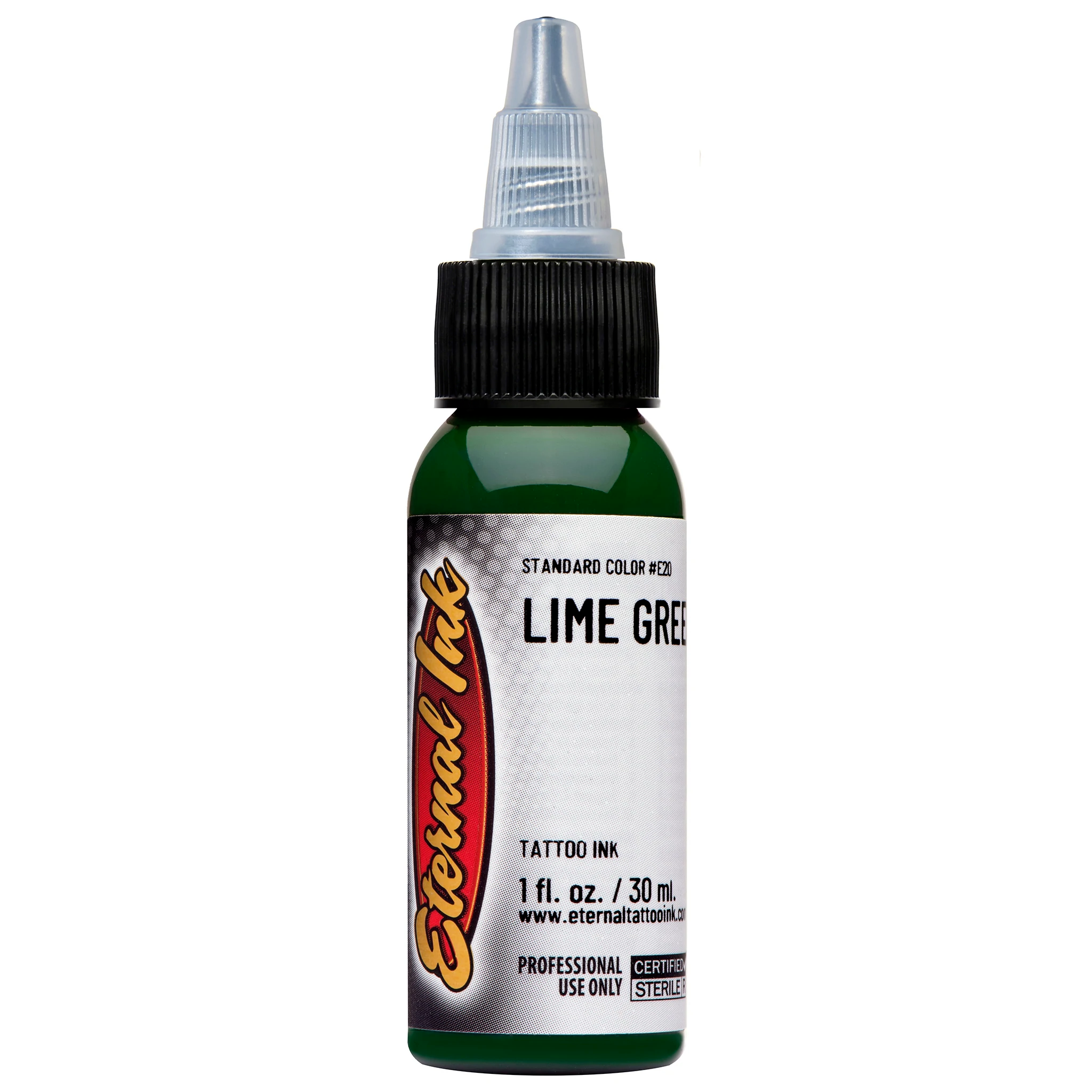 สีหมึกสัก Eternal Ink Tattoo หมึกสักคุณภาพ หมึกสักผิว สีสำหรับงานสัก LimeGreen