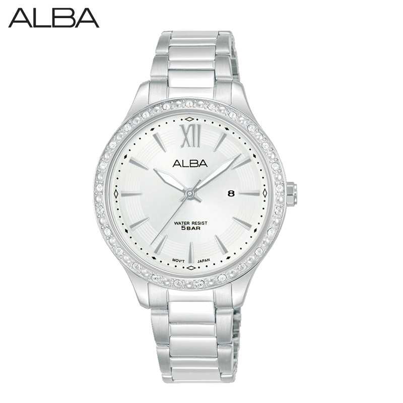 ALBA นาฬิกาข้อมือผู้หญิง Ikebana Quartz รุ่น AH7BY1X ขนาด 33 mm.