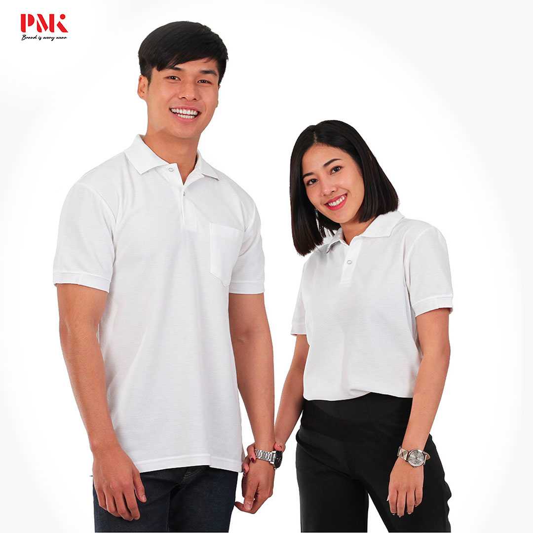 เสื้อโปโล Kaneko PC059 สีขาว