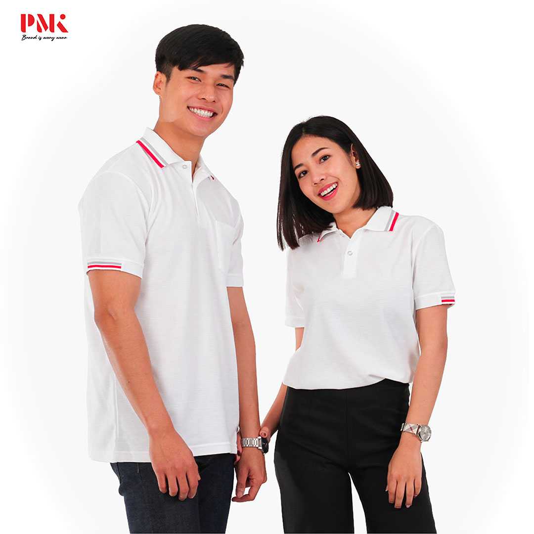 เสื้อโปโล Kaneko PC090 สีขาว
