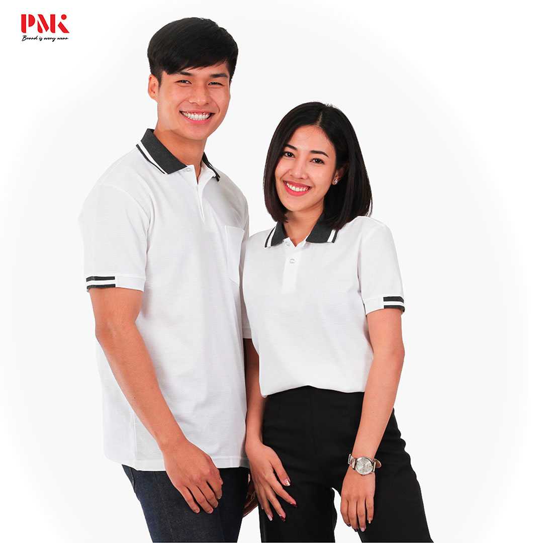 เสื้อโปโล Kaneko PC096 สีขาว