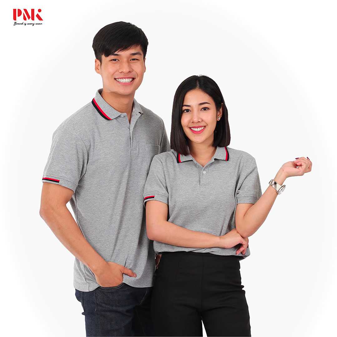 เสื้อโปโล Kaneko PC108 สีเทา