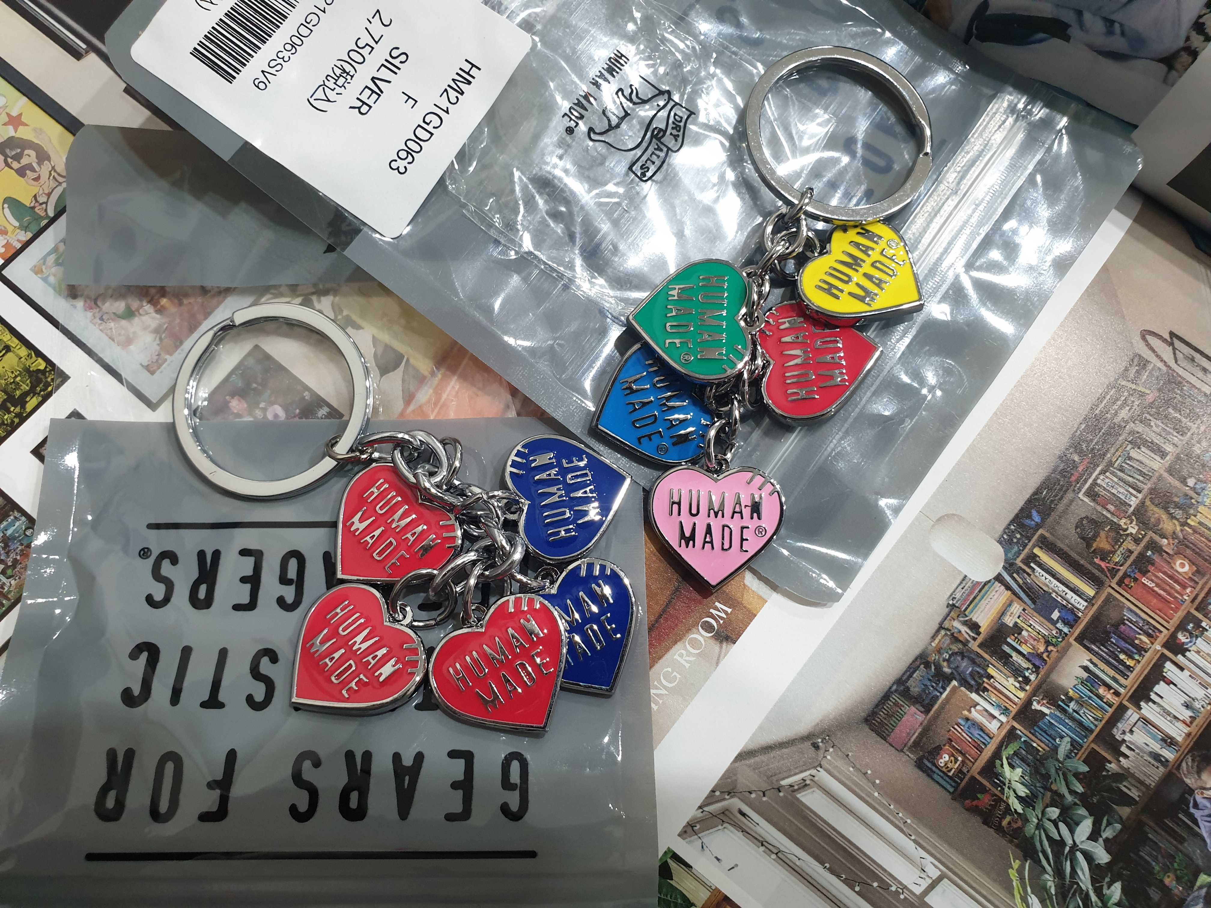 (สินค้าPREORDER15-20days)Humanmade heart keychain silver charm