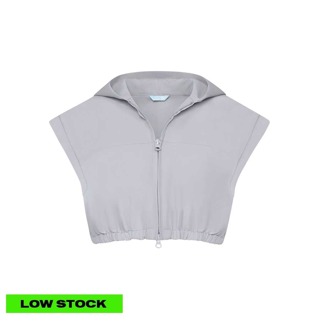 NYLON HOODIE - GREY