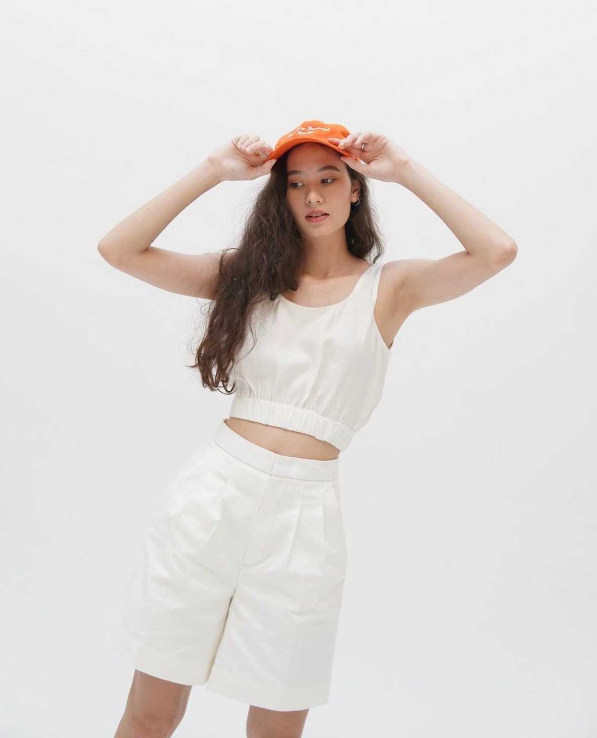 (clearance) Jumpie Crop Top เสื้อกล้ามทรงจั๊มเอว
