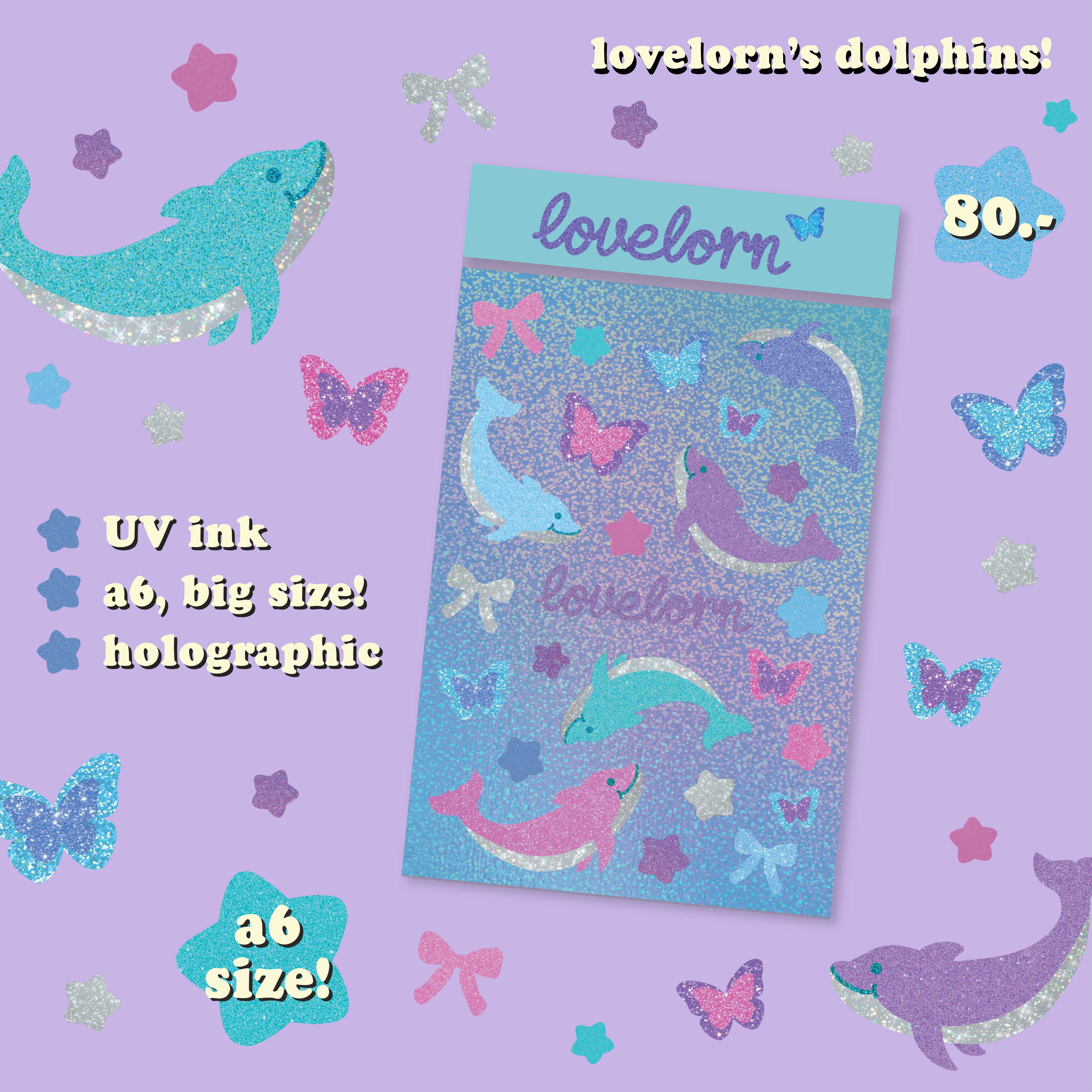 Lovelorn's dolphins sticker